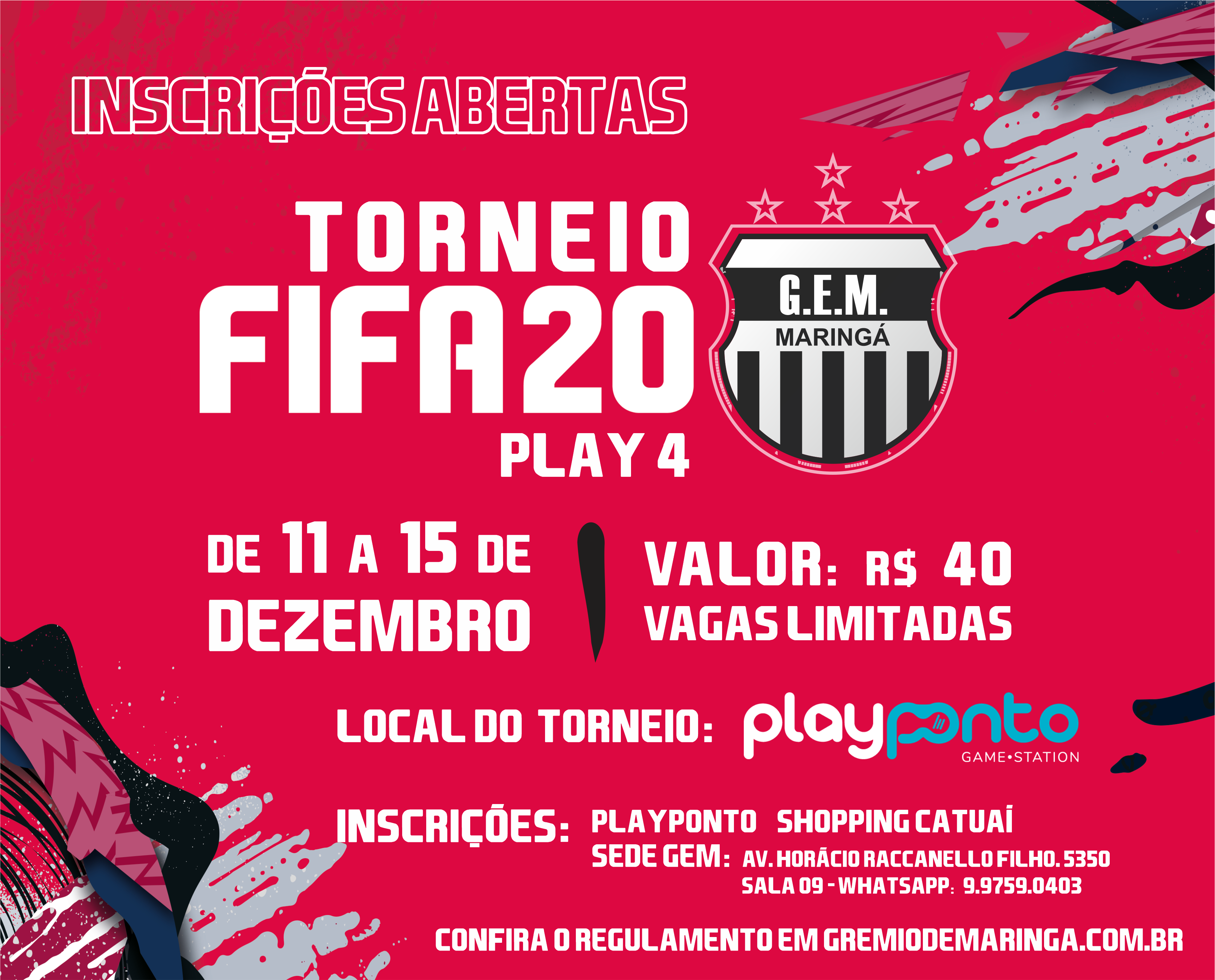 Chamada para Torneio de FIFA 20 - Play 4